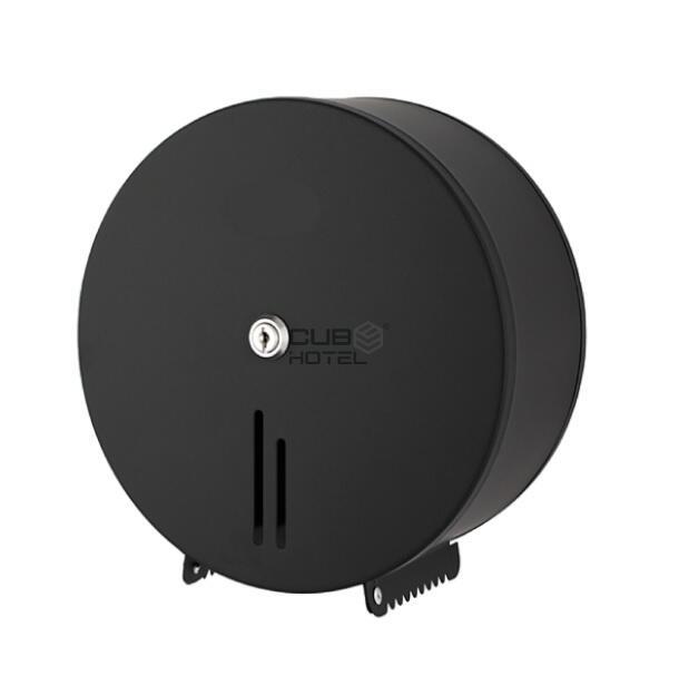 Porta Rollos Industrial - Negro Mate